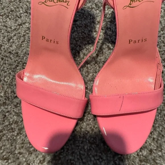 Christian Louboutin Patent Loubigirl 100 Sandals size 38 - Picture 7 of 10